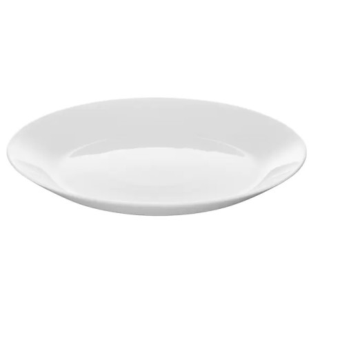 Сервиз IKEA OFTAST ТАРЕЛКИ 24 шт белое стекло + БОНУСНЫЕ СТАКАНЫ РЕКО