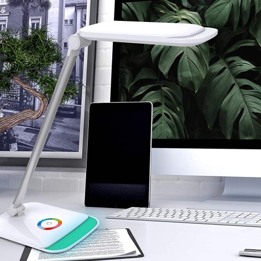 ШКОЛЬНАЯ НАСТОЛЬНАЯ ЛАМПА 2в1 LED 12Вт RGB + USB
