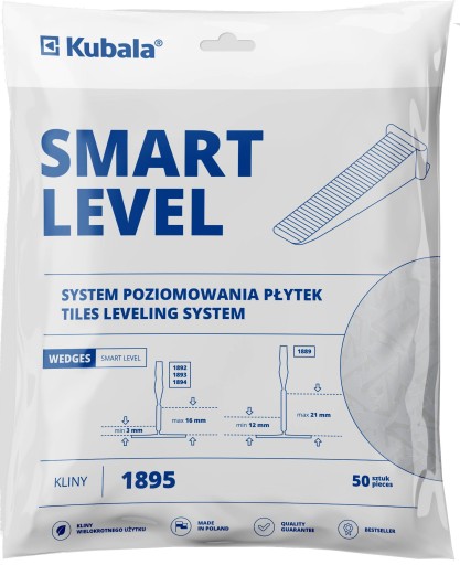 KUBALA 1895 SMART LEVEL КЛИНЬЯ ДЛЯ ВЫРАВНИВАНИЯ ПЛИТКИ 50 ШТ.