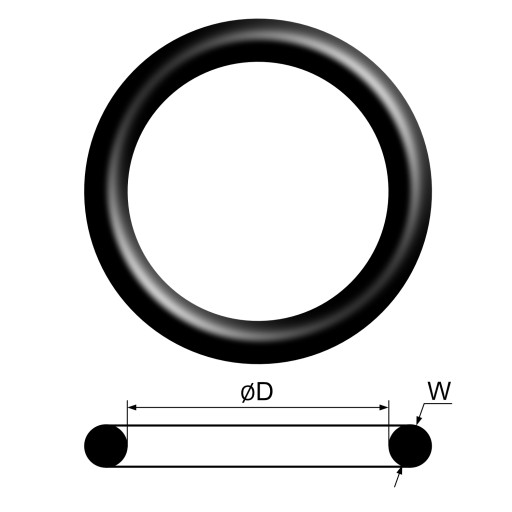 Оринг 65х2,5 NBR70 резина маслостойкая (1 шт)