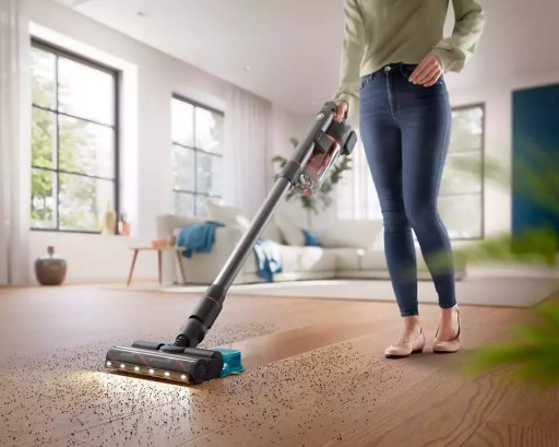 ODKURZACZ PIONOWY MOPUJĄCY PHILIPS LED BATERIA 80 MIN ZESTAW AKCESORIA x14