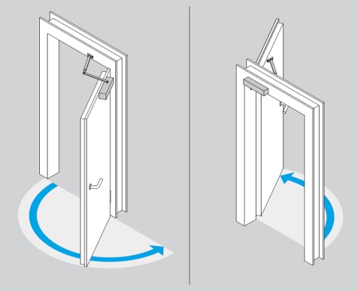 Доводчик ASSA ABLOY DC140 с замком, черный
