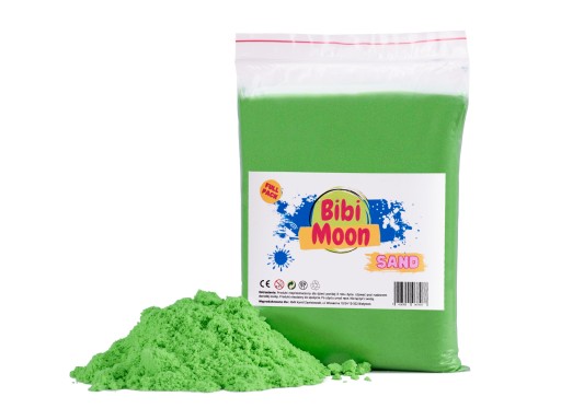 BibiMoon Кинетический песок 1кг ЗЕЛЕНЫЙ мешок