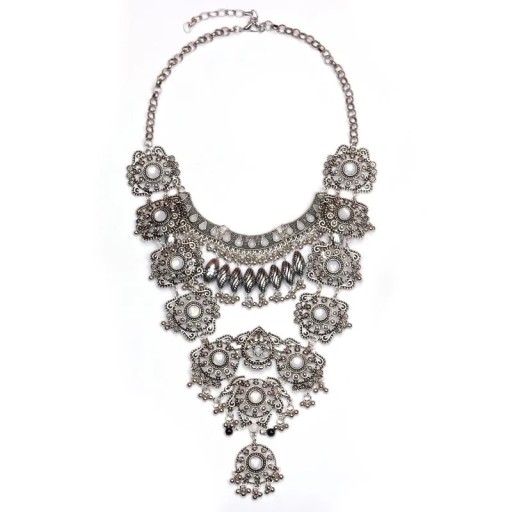Indian Ethnic Statement Large Collar Necklace Jewelry Women Bohemian Vintag