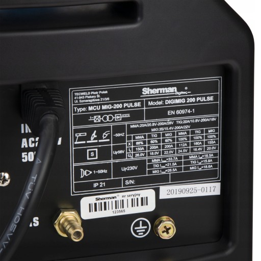 SHERMAN DIGIMIG 200 PULS MIG MAG MMA TIG ИНВЕРТОРНАЯ СВАРОЧНАЯ МАШИНА 200A 230V ALU
