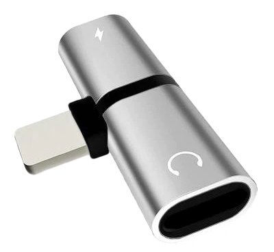 Phoneo AUDIO АДАПТЕР для IPHONE IPAD LIGHTNING HEADPHONES 2 в 1