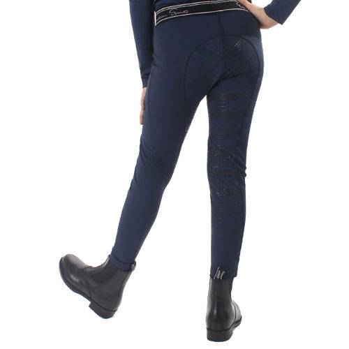Legginsy młodzieżowe QHP Eden FullGrip granat 164