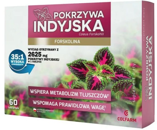 Colfarm Pokrzywa Indyjska 60 tabletek