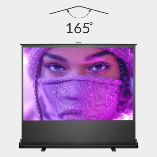 Проекционный экран Напольный 120 дюймов БОЛЬШОЙ 16:9 FULL HD 4K Портативный складной