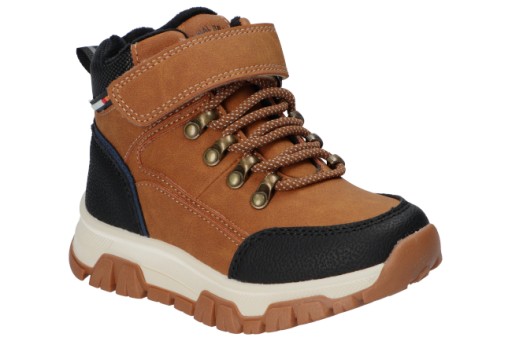 AMERICAN CLUB XD144 OCIEPLANE TRZEWIKI BUTY ZIMOWE NA RZEP I SUWAK CAMEL 28