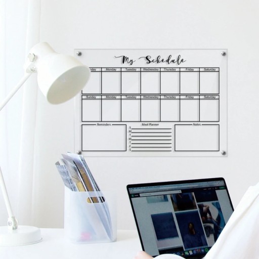 Acrylic Calendar Wall Calendar Clear Whiteboard for Wall White Boards