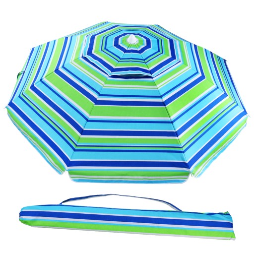 DUŻY PARASOL PLAŻOWY OGRODOWY FILTR UV ŁAMANY SKŁADANY 200cm