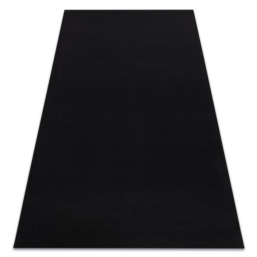 PODGUMOWANY DYWAN GŁADKI JEDNOLITY RUMBA 80x300 cm czarny @160607