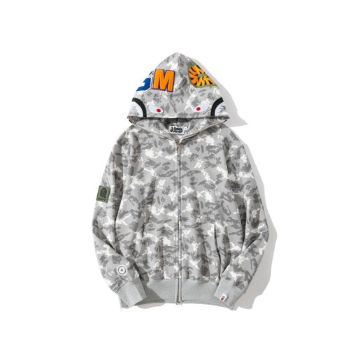 Толстовка Bape Shark kangaroo, зеленый камуфляжный кенгуру