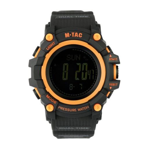 Тактические часы M-Tac Adventure черный/оранжевый