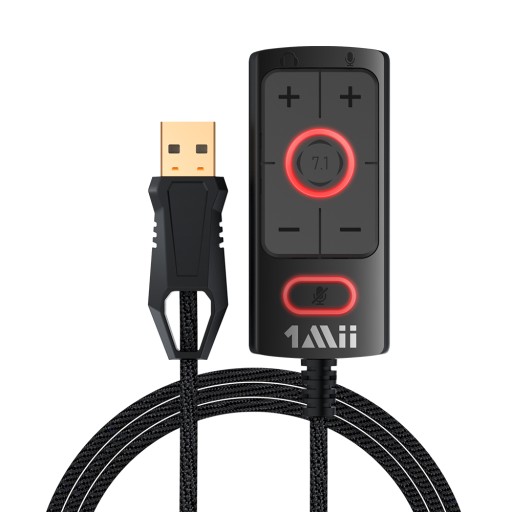 Звуковая карта USB 7.1, микрофон, разъем для наушников