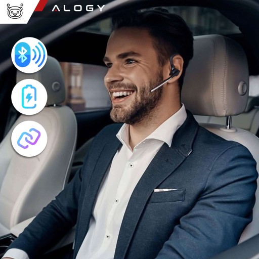 НАУШНИКИ BLUETOOTH 5.1 ГАРНИТУРА ДВА ТЕЛЕФОНА + ЧЕХОЛ
