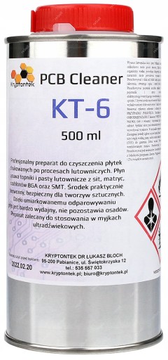 КТ-6 PCB CLEANER ОЧИСТКА ПЕЧАТНЫХ ПЛАТ ПОСЛЕ ROSINO FLUX 500мл