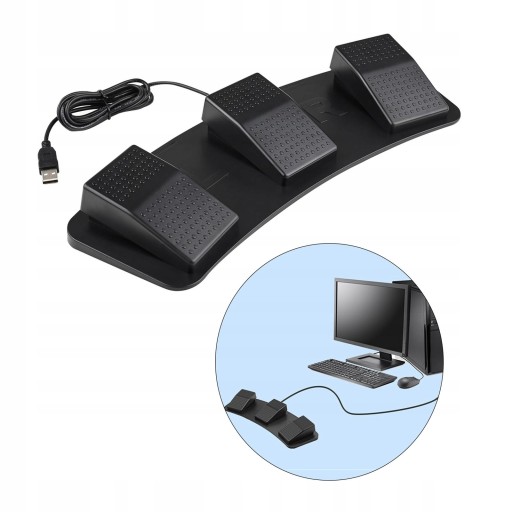 USB-педаль, тройной игровой переключатель для ПК