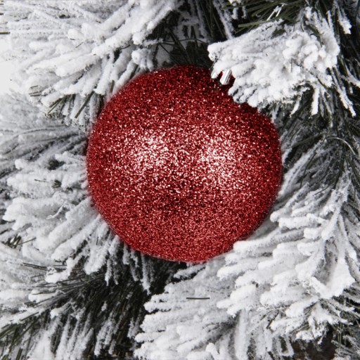 Bombki choinkowe czerwone 6 cm 20 szt. mix wzorów