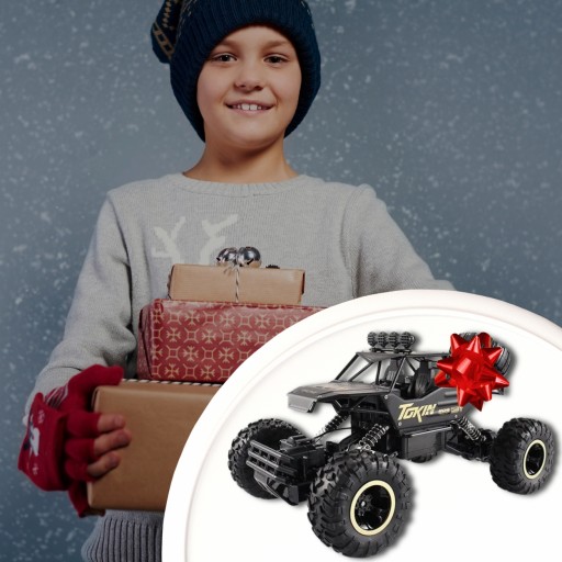 RC АВТОМОБИЛЬ ВНЕДОРОЖНИК БОЛЬШОЙ 4x4 RC МЕТАЛЛ LED АВТОПИЛОТ XXL