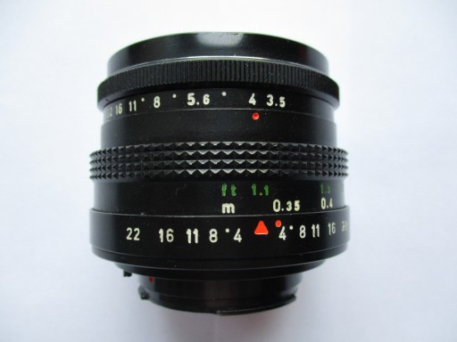 Pentacon 30 mm 1:3.5 - preselekcja przysłony - Exa
