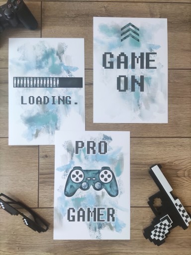 Набор плакатов с игрой по загрузке pro player a4