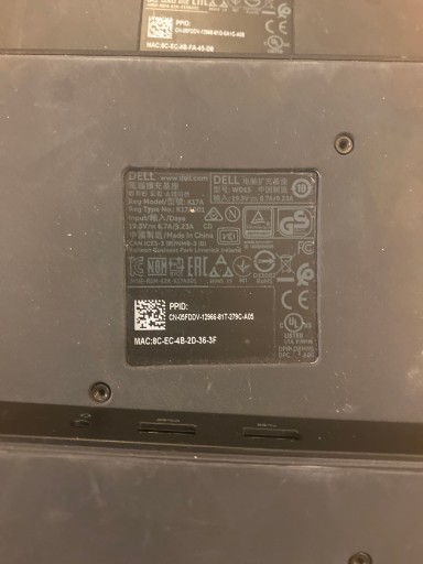 Док-станция Dell WD15, обрезанный кабель