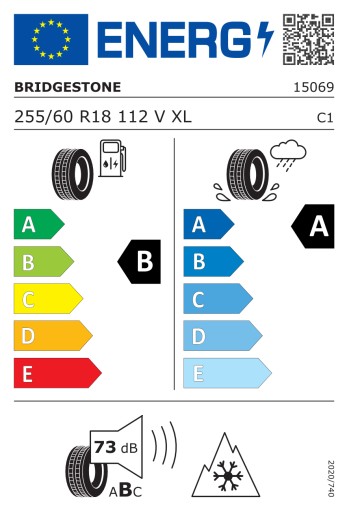 4x 255/60/18 В XL Bridgestone BLIZZAK LM005