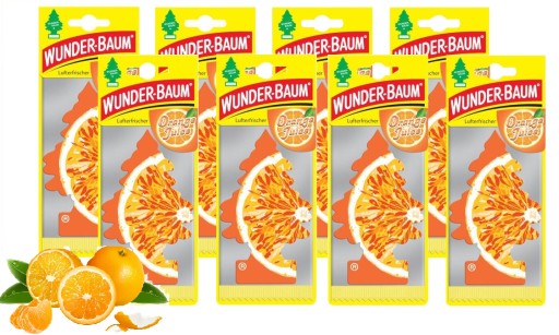 WUNDER BAUM АРОМАТ РОЖДЕСТВЕНСКАЯ ЕЛКА АРОМАТИЧЕСКИЙ АПЕЛЬСИНОВЫЙ СОК