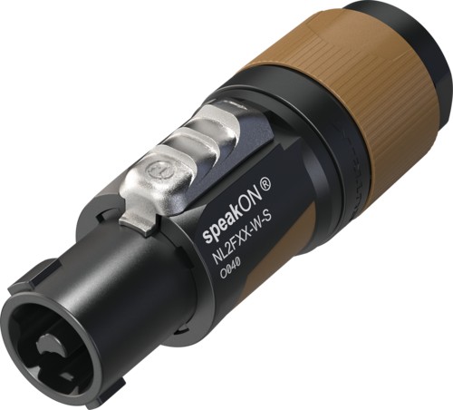2-контактный разъем SPEAKON для кабеля NEUTRIK NL2FXX-W-S.