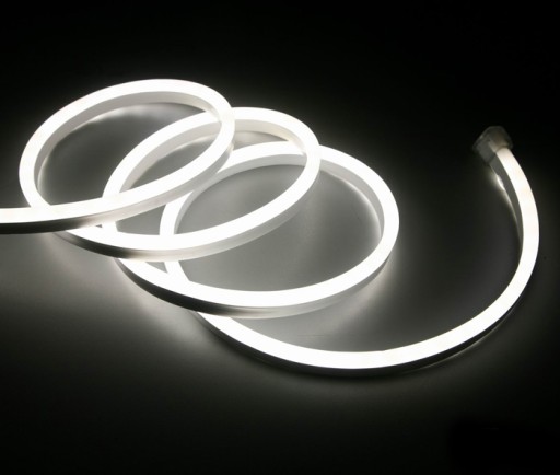 NEON FLEX LED 230V ХОЛОДНЫЙ БЕЛЫЙ ОДНОСТОРОННИЙ МОЩНЫЙ