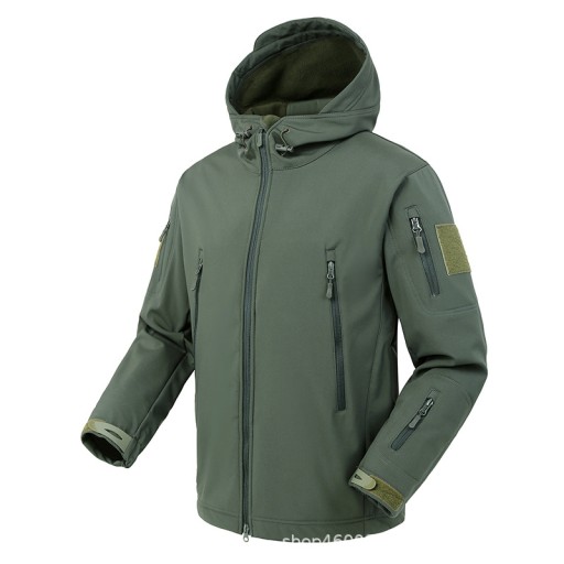 KURTKA MĘSKA SOFTSHELL OCIEPLANA WODOODPORNA,wzór2