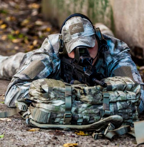 Бейсбольная кепка HELIKON с регулируемой липучкой Moro US Woodland