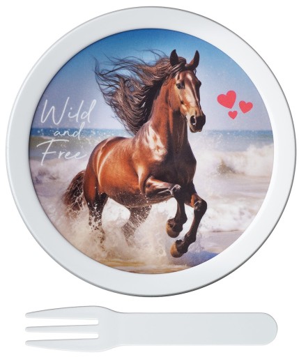 MEPAL LUNCHBOX ŚNIADANIÓWKA POJEMNIK OWOCE BIDON HORSE KOŃ ZESTAW DZIECKA