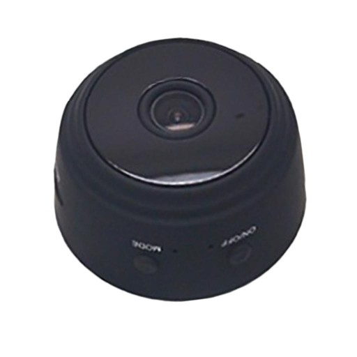 wkv-Mini Full HD 1080P CMOS IR IP Camera Black