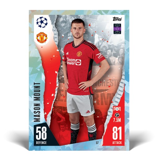 Мультипак футбольных карточек Mega Update 3 Match Attax 2024 Topps Snow Baller
