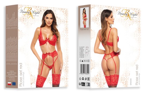 Комплект Alluring Rose красный S/M