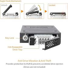 Icy Dock ToughArmor MB991SK-B Металлический отсек для 2,5-дюймовых жестких дисков SATA и твердотельных накопителей