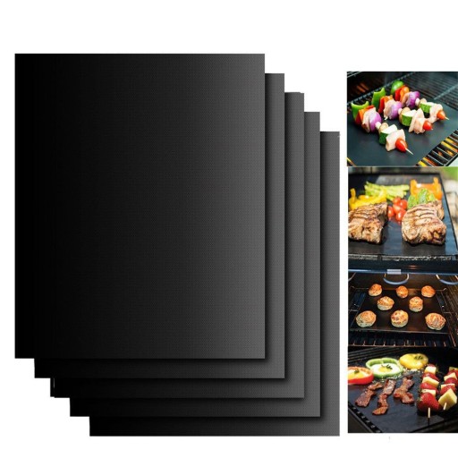 ТЕФЛОНОВЫЙ КОВРИК ДЛЯ ГРИЛЯ И ДУХОВКИ, ПРОТИВЕНЬ ДЛЯ ЗАПЕЧЕНИЯ 40 x 33 см, 5 шт.