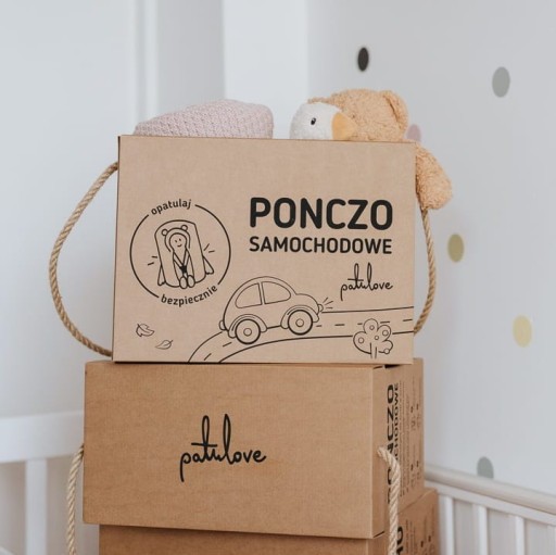 Автомобильное пончо PATULOVE Basic Grey, 2-6 лет
