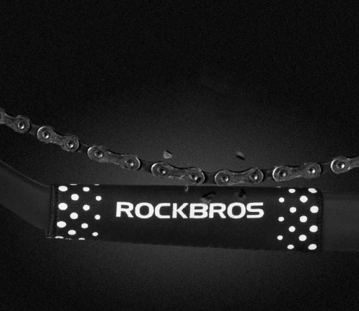 Защита рамы велосипеда перед цепью, универсальная, светоотражающая, ROCKBROS 01112