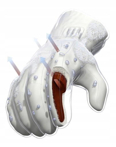 REUSCH Primus черные лыжные перчатки, размер 9,5