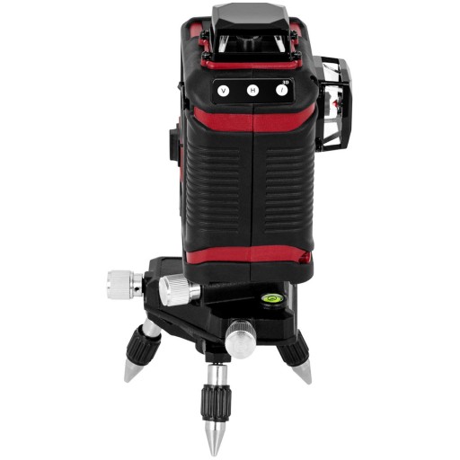 Poziomica laserowa 360 laser krzyżowy 25m tripod
