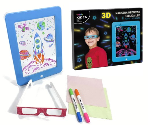 Доска Magic Neon 3D LED Blue KIDEA