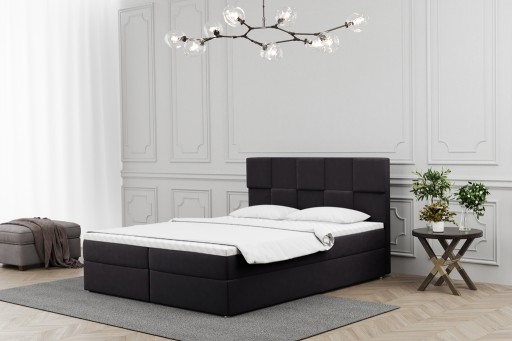 Łóżko kontynentalne 200x200 boxspring materac