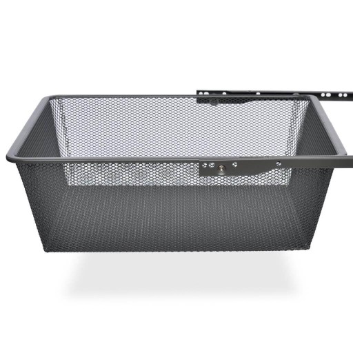 Kosz wysuwany do garderoby MESH 400 mm antracyt