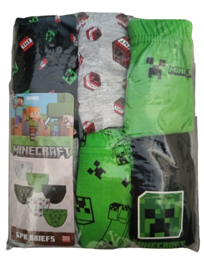 Трусы MINECRAFT 11-12 лет 152 см 6 шт.