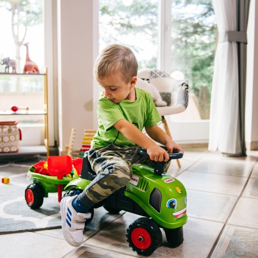 Трактор FALK Baby Claas Green с прицепом