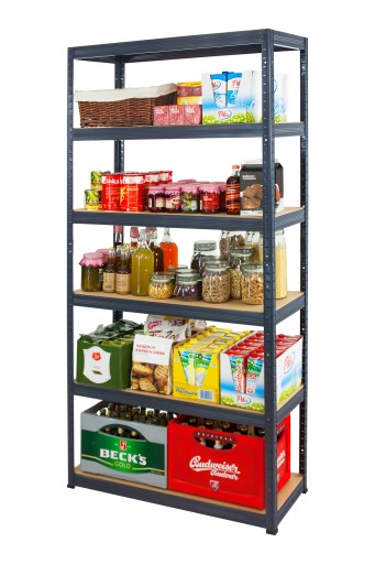Полка складская металлическая PREMIUM HELIOS 196x120x40см 6Px275kg STRONG